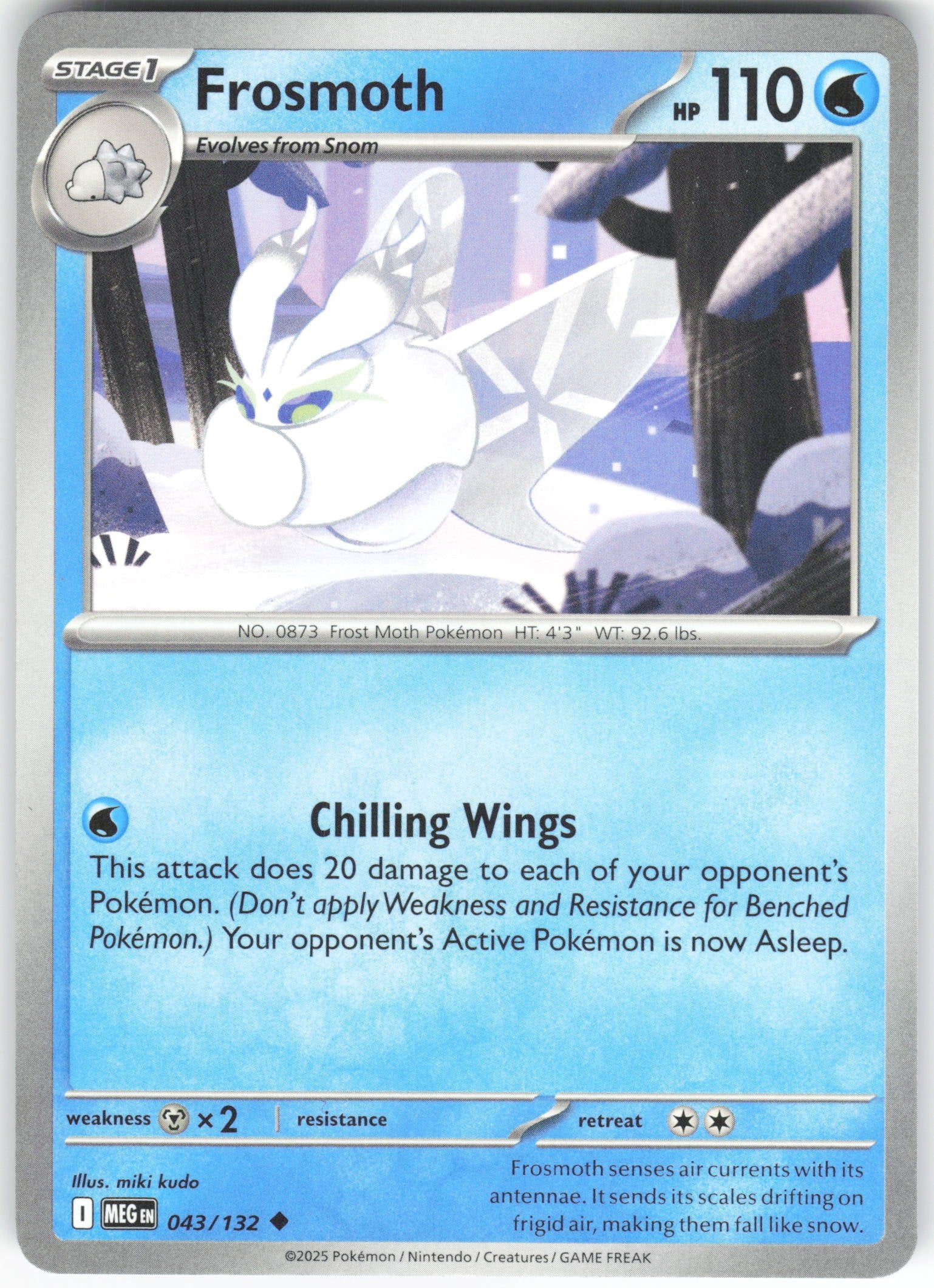 Frosmoth Uncommon ME01: Mega Evolution 043/132 NM