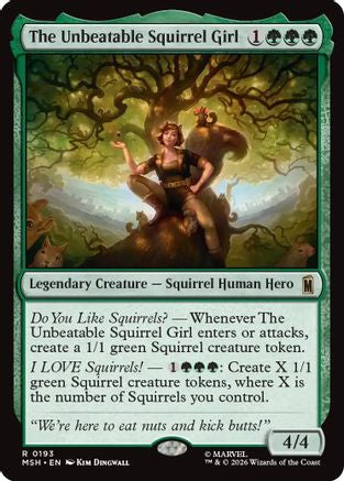 The Unbeatable Squirrel Girl 193 Foil Rare Marvel Super Heroes NM/M