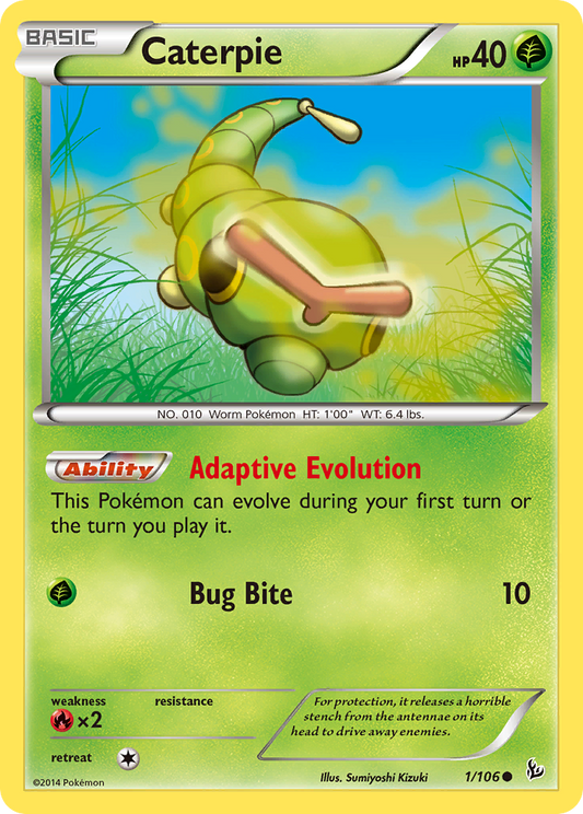 Caterpie 1/106 Common Flashfire NM/M