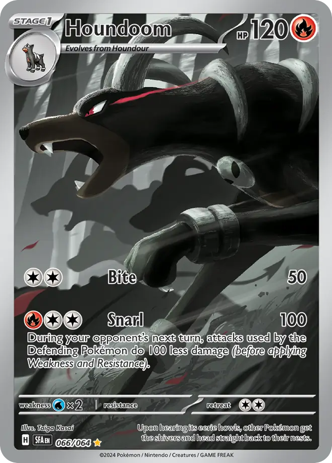Houndoom 066/064 Illustration Rare Shrouded Fable NM/M