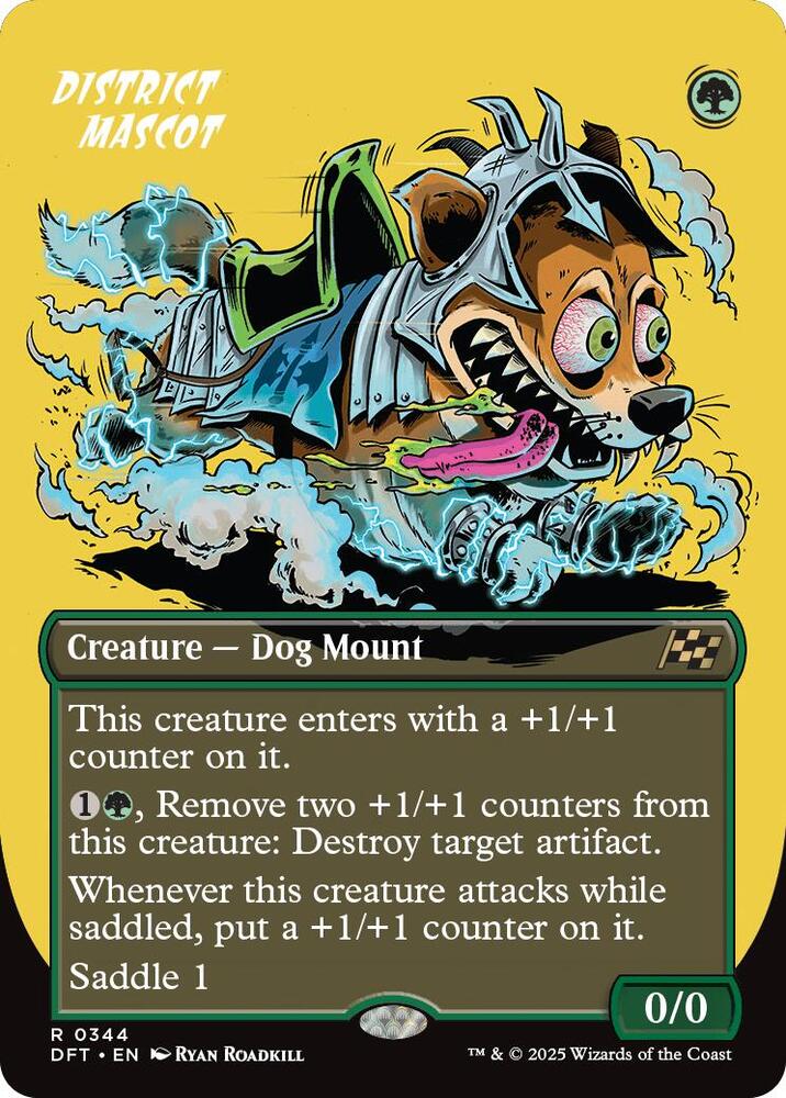 District Mascot (Borderless) 344 Rare Aetherdrift NM/M