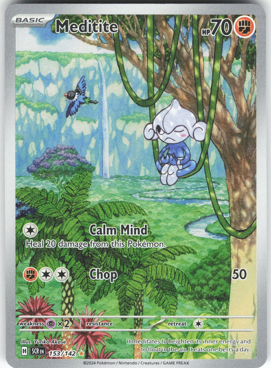 Meditite - Illustration Rare SV07: Stellar Crown 153/142 NM