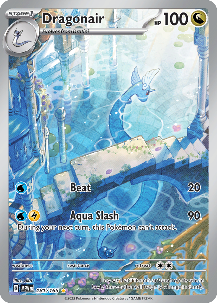 Dragonair 181/165 Illustration Rare 151 NM/M