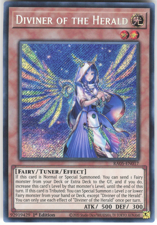 Diviner of the Herald (Secret Rare) Secret Rare Rarity Collection 5 RA05-EN017 NM