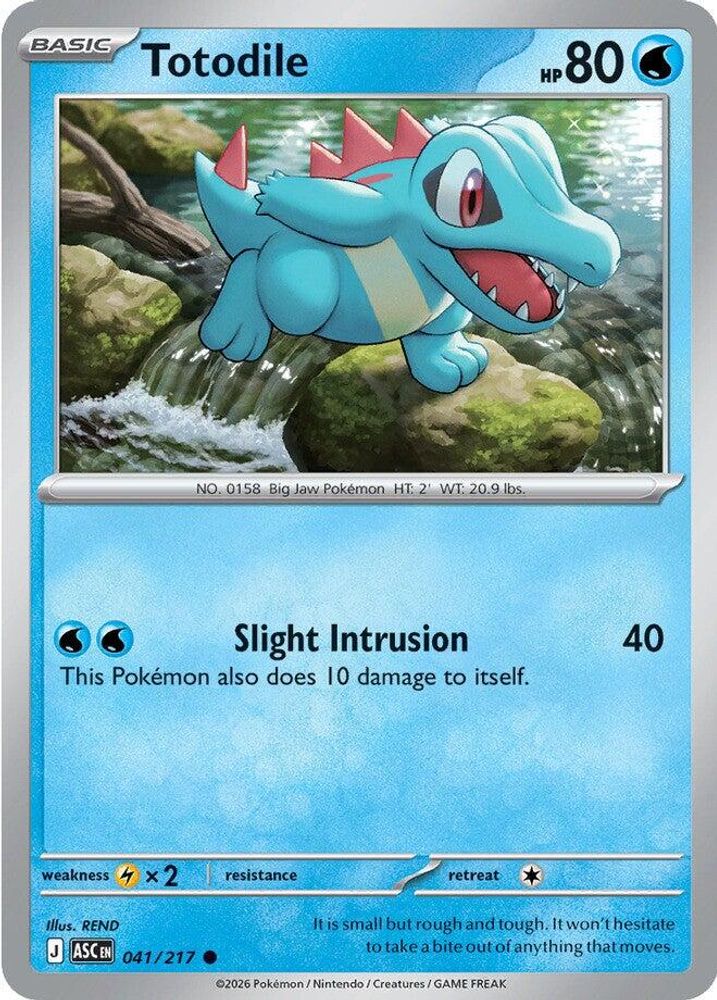 Totodile 041/217 Common Ascended Heroes NM/M