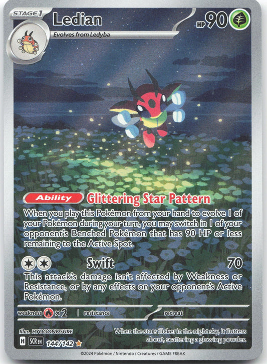 Ledian - Illustration Rare SV07: Stellar Crown 144/142 NM
