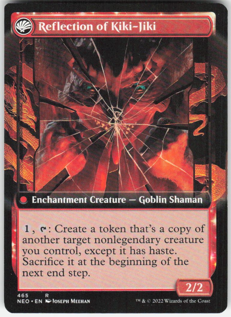 Fable of the Mirror-Breaker (Extended Art) R Kamigawa: Neon Dynasty 465 NM (Back)