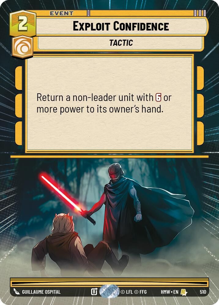 Exploit Confidence (Hyperspace) 510 Rare Homeworlds NM/M