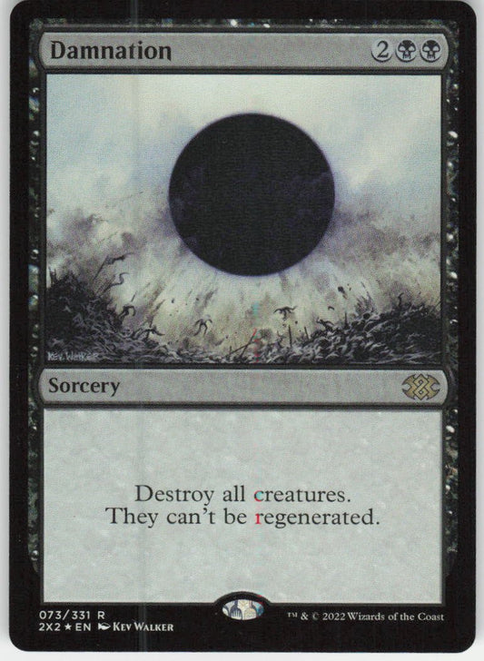 Damnation (Foil) R Double Masters 2022 73 NM