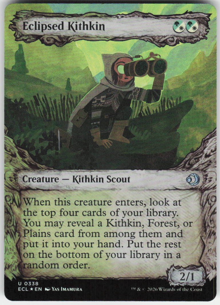 Eclipsed Kithkin (Showcase Foil) U Lorwyn Eclipsed 338 NM