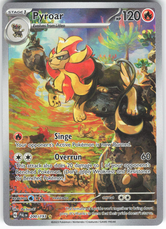 Pyroar 200/193 Illustration Rare Paldea Evolved LP