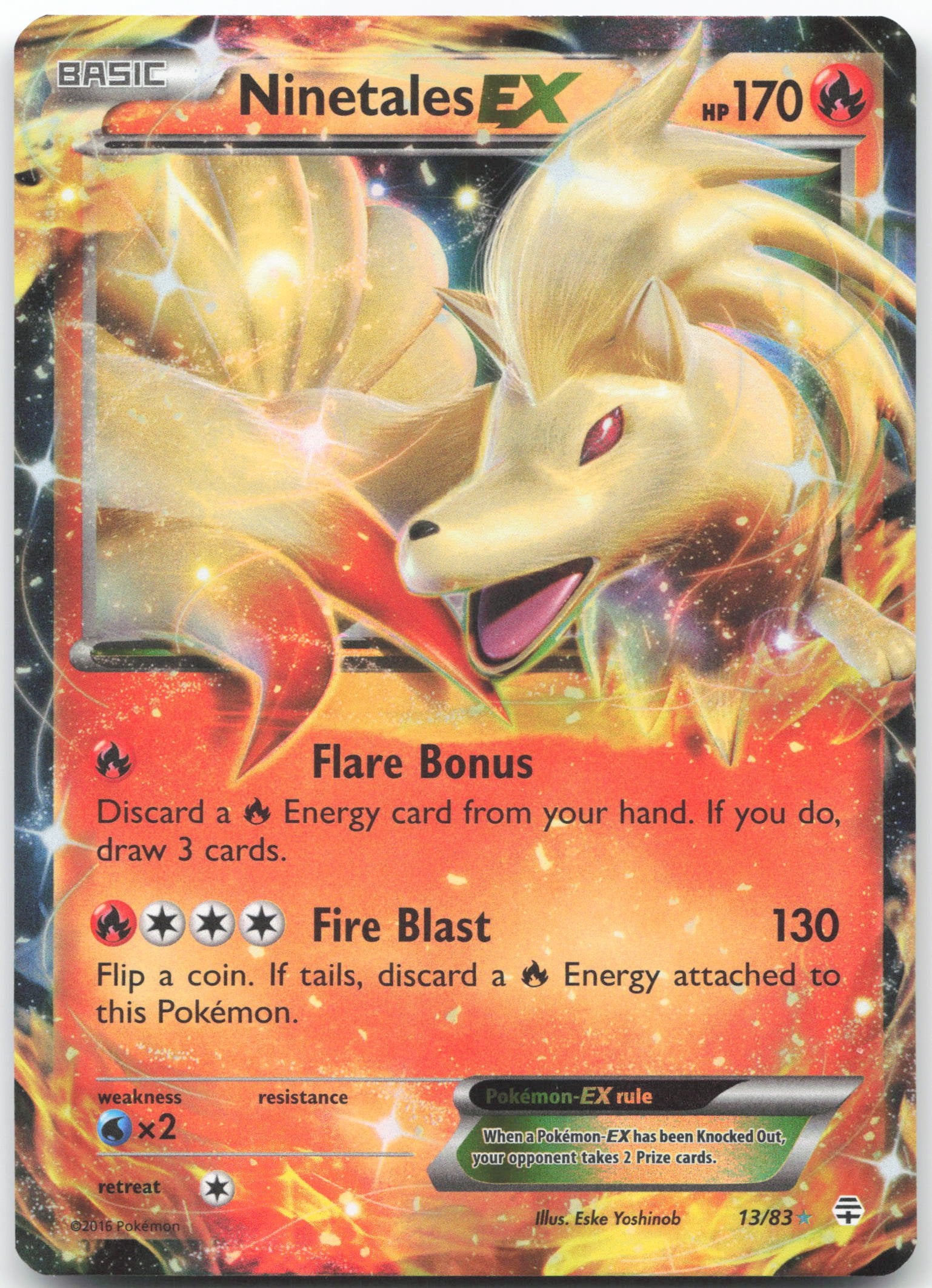 Ninetales EX Ultra Rare Generations 13/83 NM