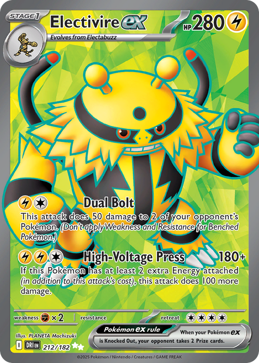 Electivire ex 212/182 Ultra Rare Destined Rivals NM/M