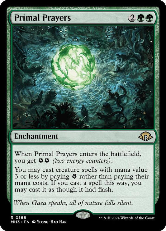 Primal Prayers 166 Rare Modern Horizons 3 Foil NM/M