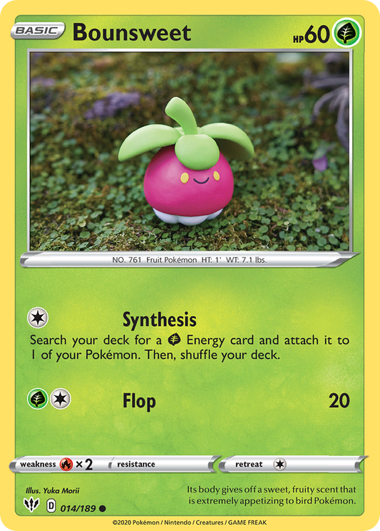 Bounsweet 014/189 Common Reverse Holo Darkness Ablaze NM/LP