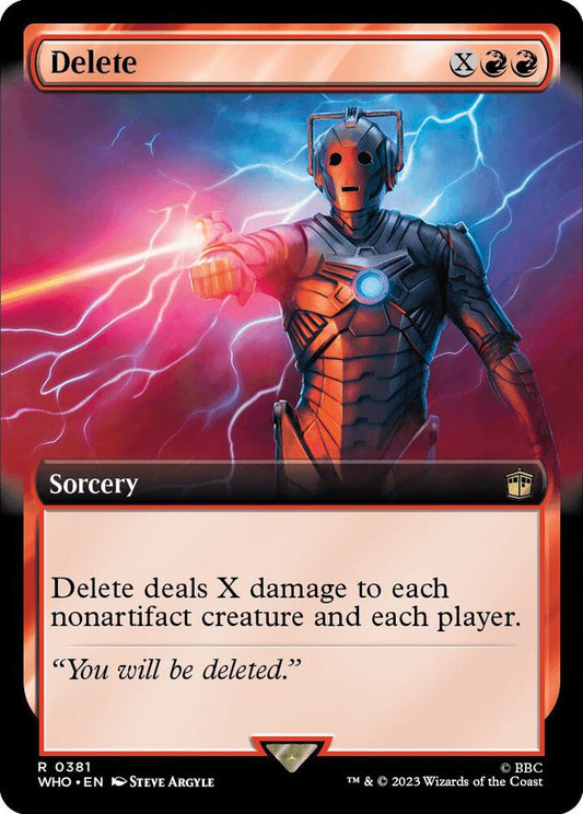 Delete (Extended Art) 381 Rare Universes Beyond: Doctor Who NM/M