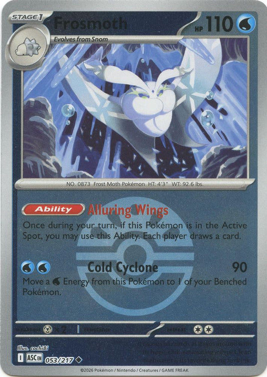 Frosmoth (Friend Ball) 053/217 Uncommon Reverse Holo Ascended Heroes NM/M