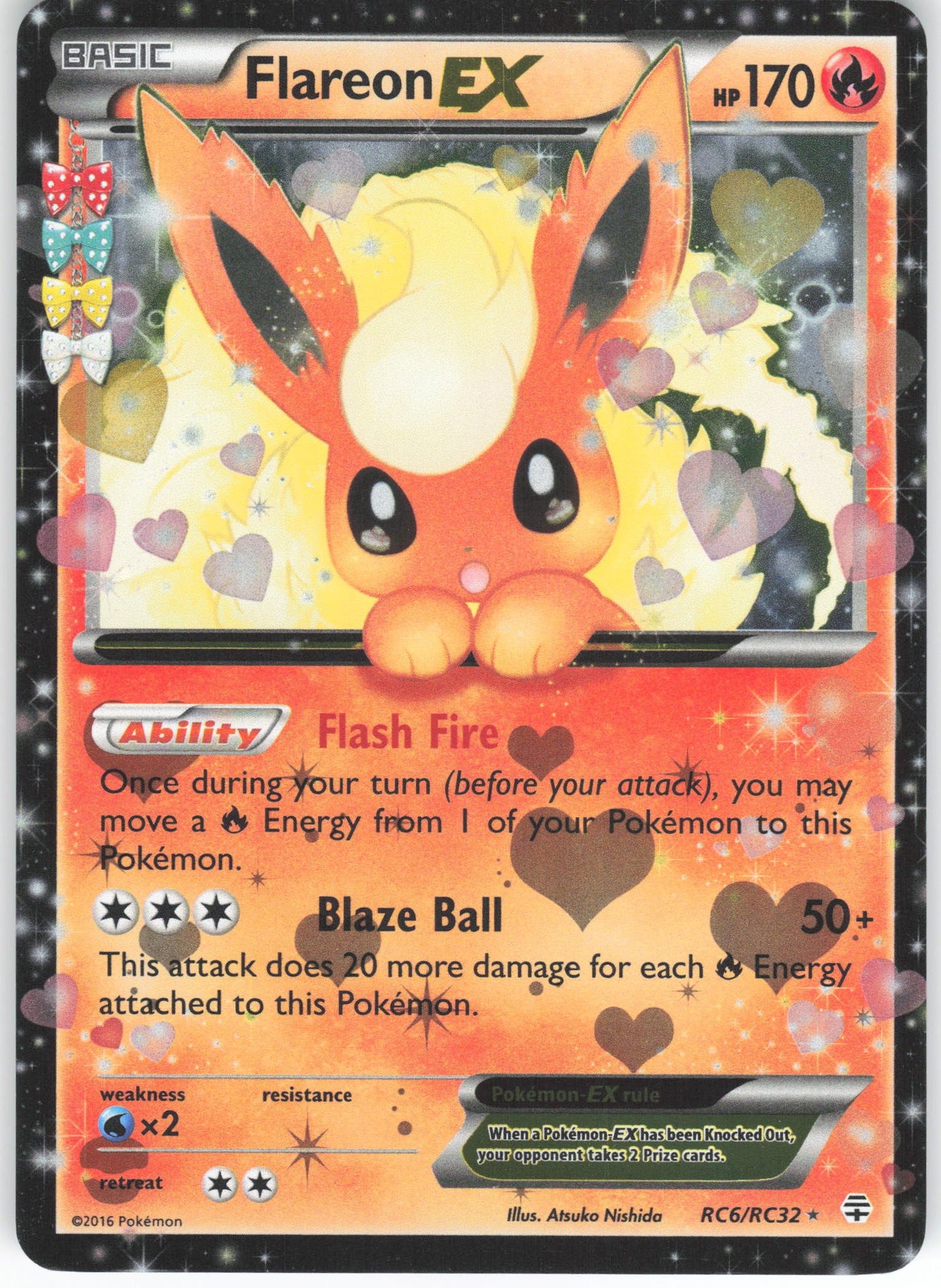 Flareon EX Ultra Rare Generations: Radiant Collection RC6/RC32 NM