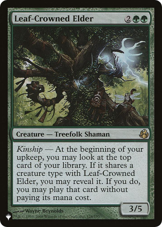 Leaf-Crowned Elder 128/150 Rare The List Reprints NM/M