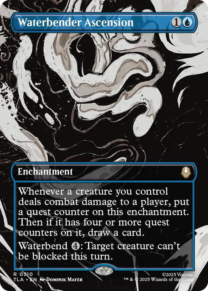 Waterbender Ascension (Borderless) 310 Rare Avatar: The Last Airbender Foil NM/M