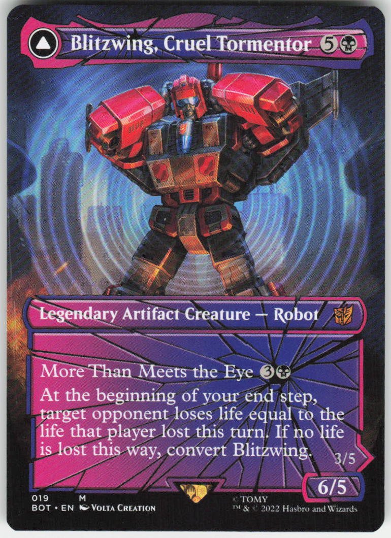 Blitzwing, Cruel Tormentor (Shattered Glass) M Universes Beyond: Transformers 19 NM