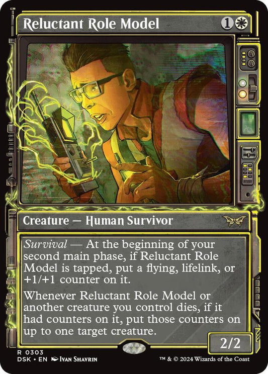 Reluctant Role Model (Showcase) 303 Foil Rare Duskmourn: House of Horror NM/M
