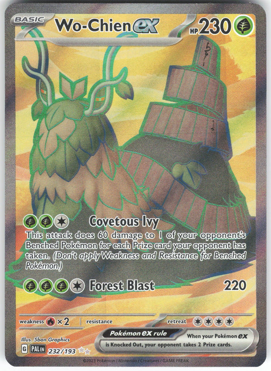 Wo-Chien ex - Ultra Rare SV02: Paldea Evolved 232/193 NM