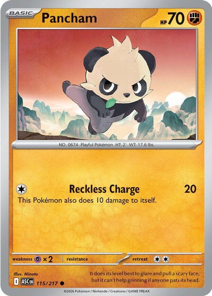 Pancham 115/217 Common Ascended Heroes NM/M