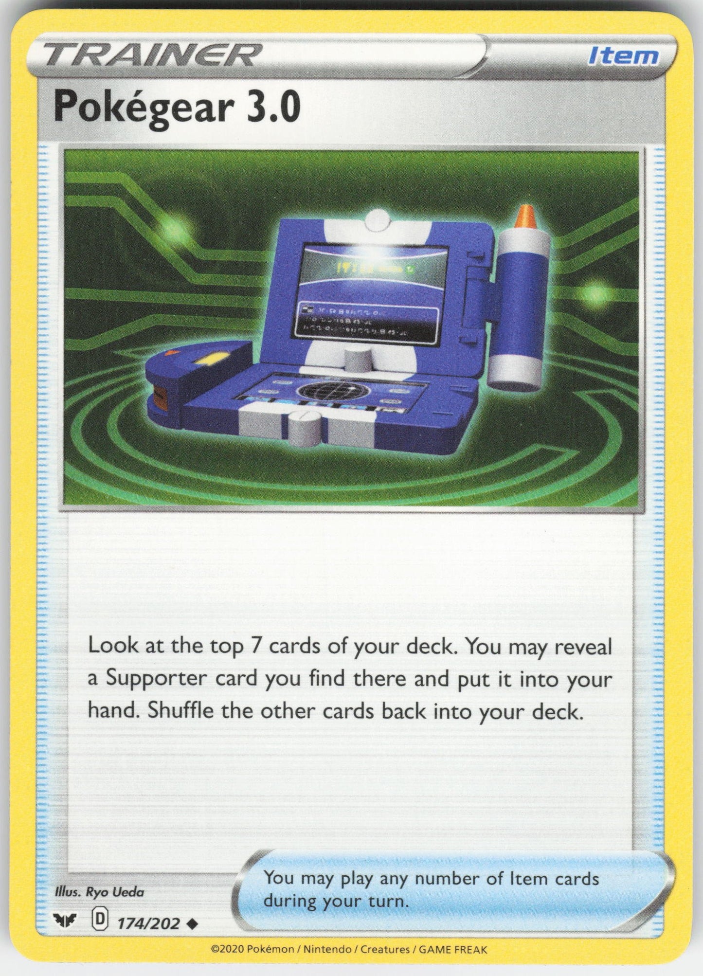 Pokegear 3.0 Uncommon SWSH01: Sword & Shield Base Set 174/202 NM