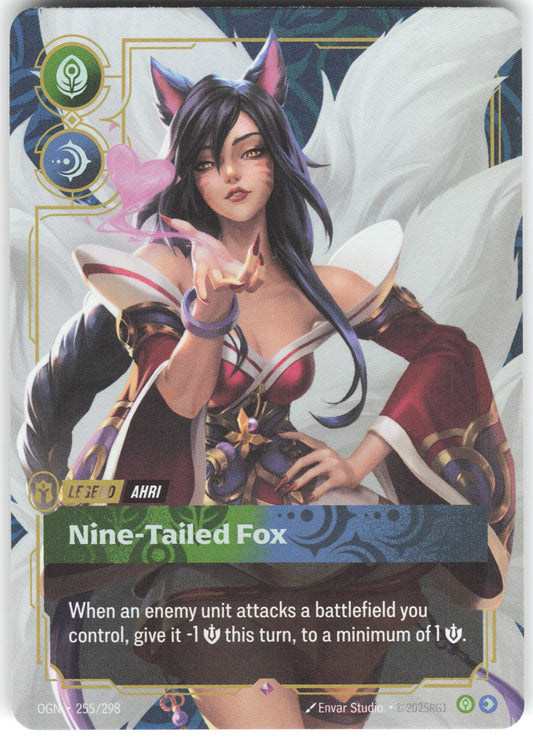 Ahri - Nine-Tailed Fox Rare Origins 255/298 NM