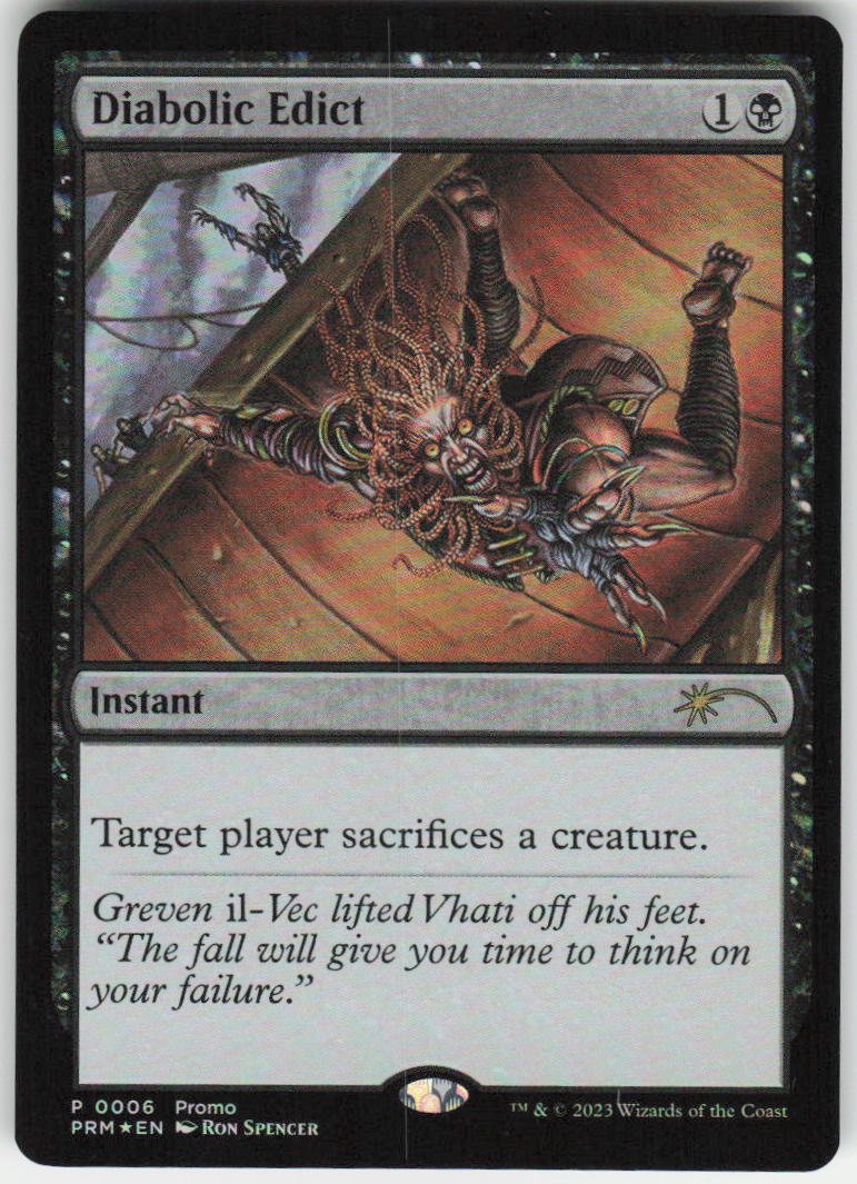 Diabolic Edict (Graphic Novel Insert) P Media Promos 6 NM