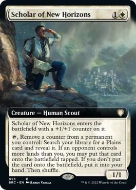 Scholar of New Horizons (Extended Art) 53 Rare Commander: The Brothers' War NM/M
