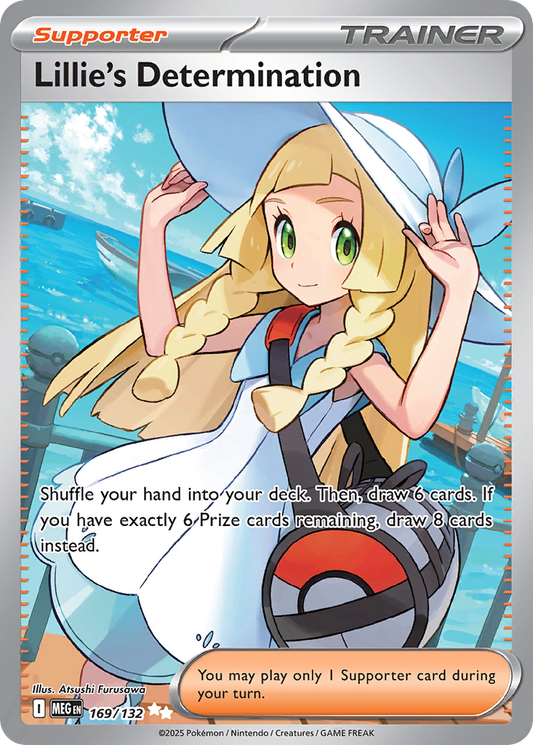 Lillie's Determination 169/132 Ultra Rare Mega Evolution NM/M