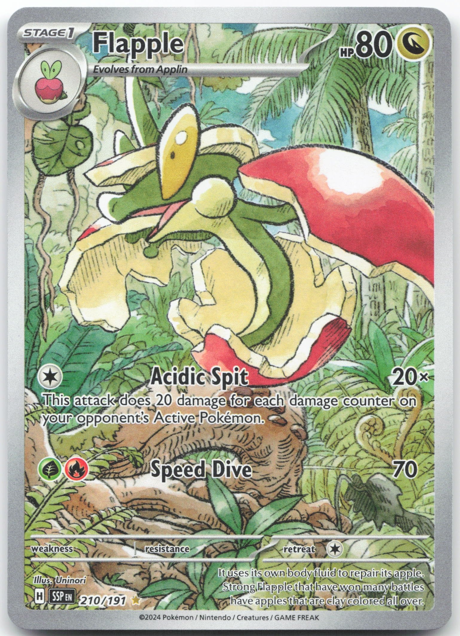 Flapple - Illustration Rare SV08: Surging Sparks 210/191 NM