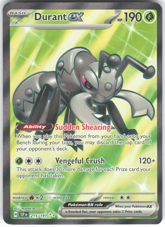 Durant ex - Ultra Rare SV08: Surging Sparks 215/191 NM