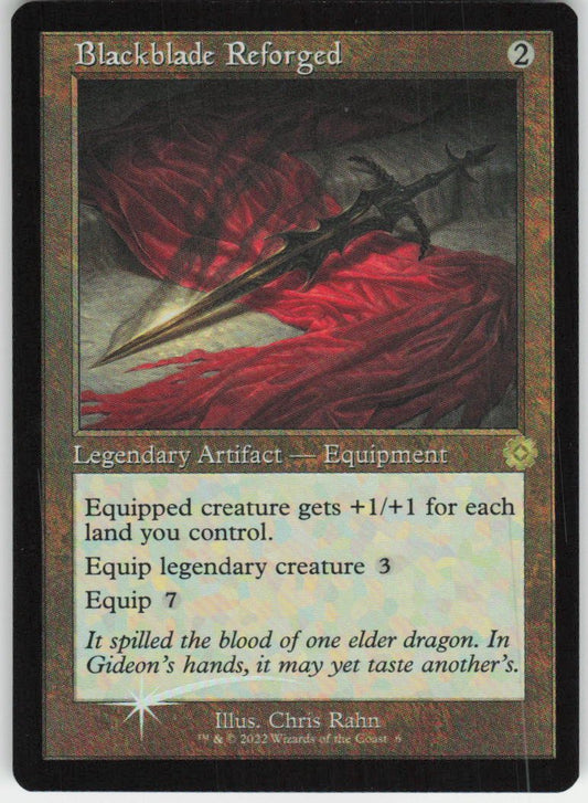 Blackblade Reforged (Foil) R The Brothers' War: Retro Frame Artifacts 6 NM