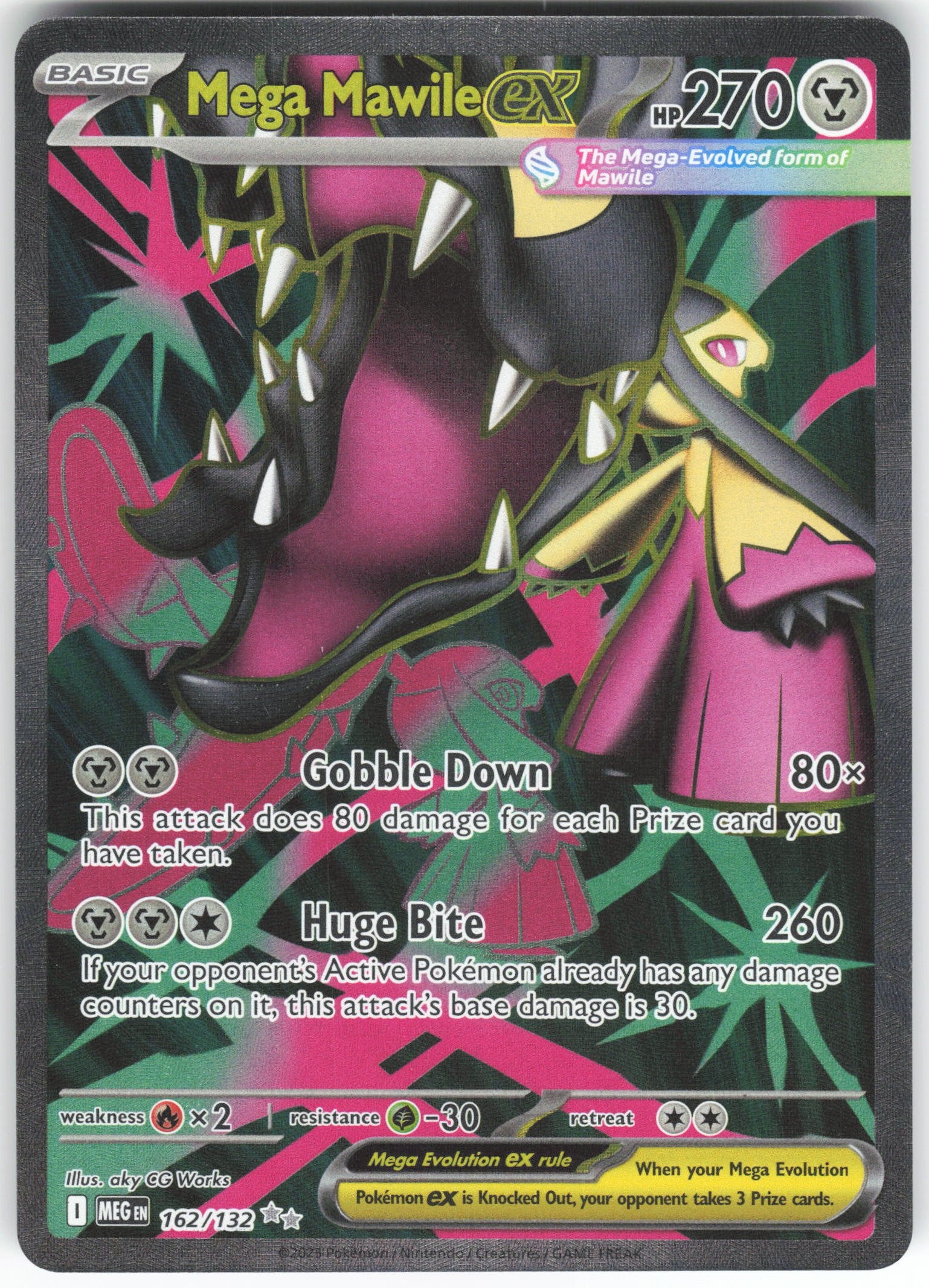 Mega Mawile ex - Ultra Rare ME01: Mega Evolution 162/132 NM