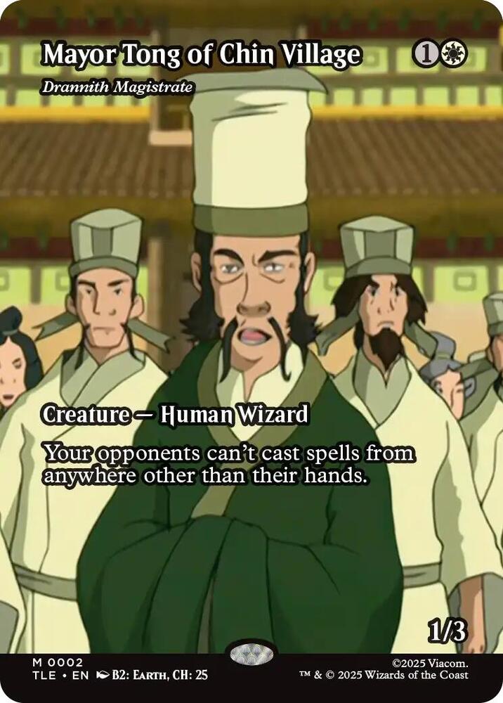 Mayor Tong of Chin Village - Drannith Magistrate (Borderless) 2 Avatar: The Last Airbender: Eternal-Legal NM/M