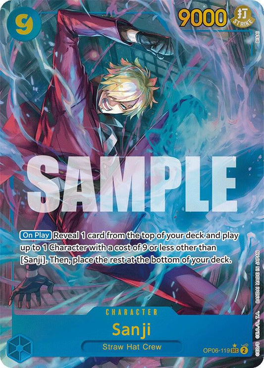 Sanji (Alternate Art) OP06-119 Secret Rare Wings of the Captain NM/M
