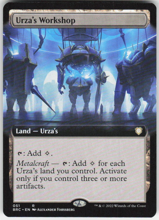 Urza's Workshop (Extended Art) R Commander: The Brothers' War 51 NM