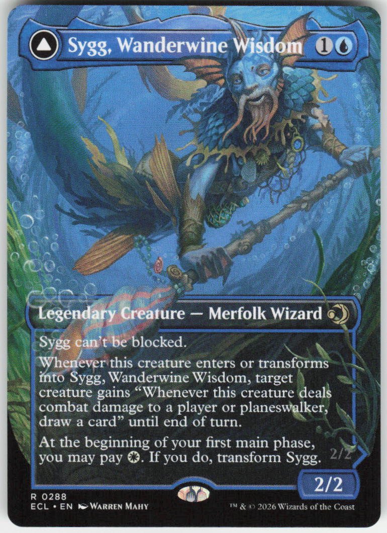 Sygg, Wanderwine Wisdom (Borderless) R Lorwyn Eclipsed 288 NM