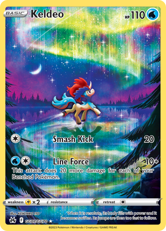 Keldeo GG07/GG70 Trainer Gallery Rare Crown Zenith Galarian Gallery Holo NM/M