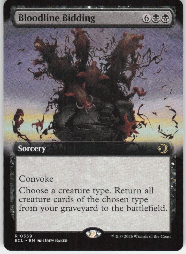 Bloodline Bidding (Extended Art) R Lorwyn Eclipsed 359 NM