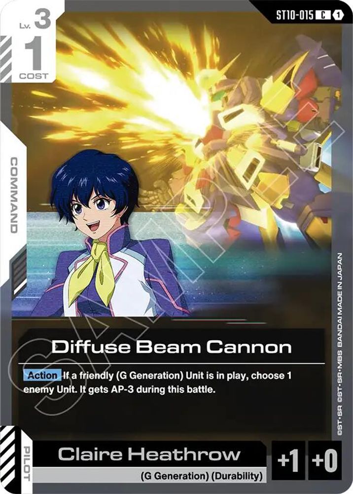Diffuse Beam Cannon ST10-015 C Starter Deck 10: Generation Pulse NM/M