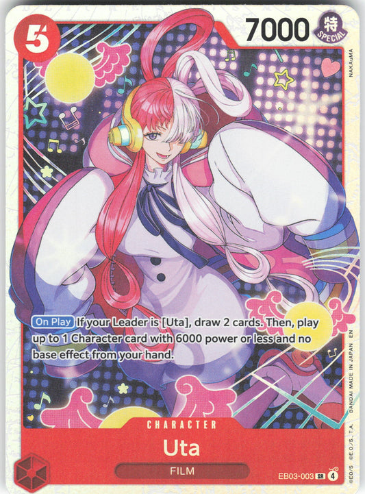Uta (003) SR Extra Booster: One Piece Heroines Edition EB03-003 NM