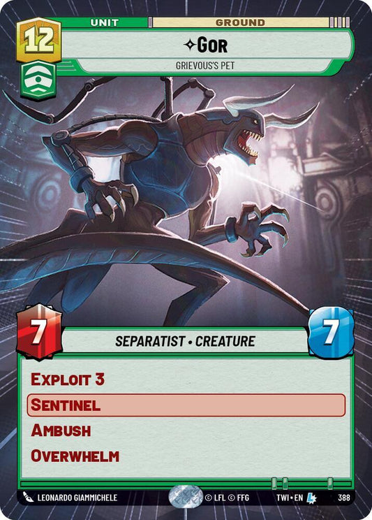 Gor - Grievous's Pet (Hyperspace) 388 Legendary Twilight of the Republic NM/M