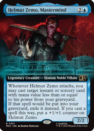 Helmut Zemo, Mastermind (Extended Art) 331 Commander: Marvel Super Heroes NM/M