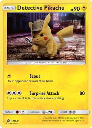 Detective Pikachu - SM170 Promo Sun & Moon Promo Holo NM/M