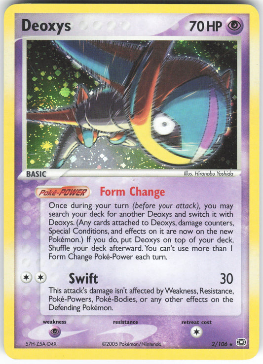 Deoxys (Speed Forme) Holo Rare Emerald 2/106 NM