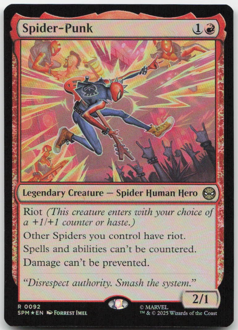 Spider-Punk R Marvel's Spider-Man 92 NM